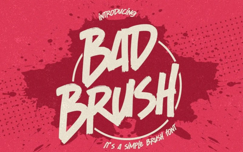 Bad Brush Font