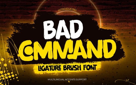 Bad Command Display Font