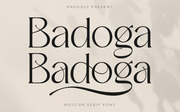 Badoga Serif Font