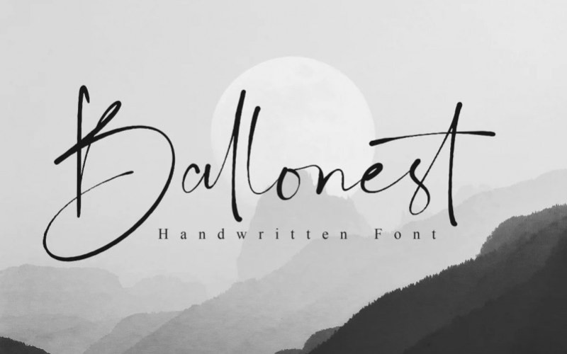 Ballonest Handwritten Font