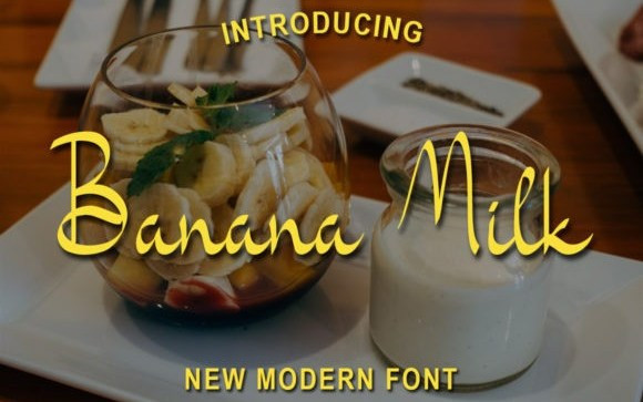 Banana Milk Script Font