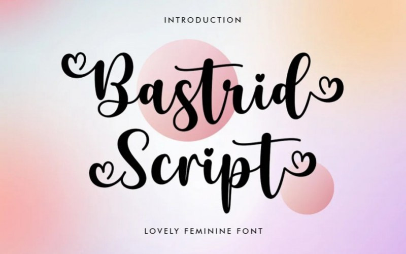 Bastrid Calligraphy Font