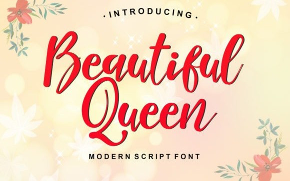 Beautiful Queen Script Font