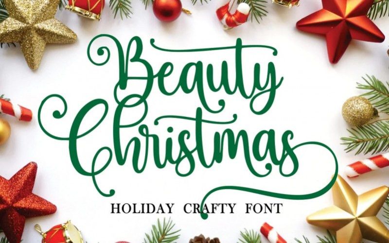 Beauty Christmas Calligraphy Font