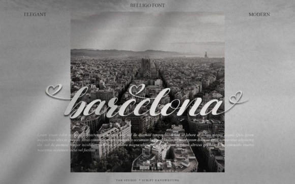 Belligo Calligraphy Font