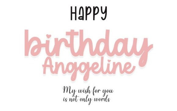 Birthday Lovely Lilia Font