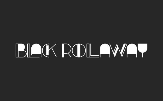 Black Rollaway Display Font