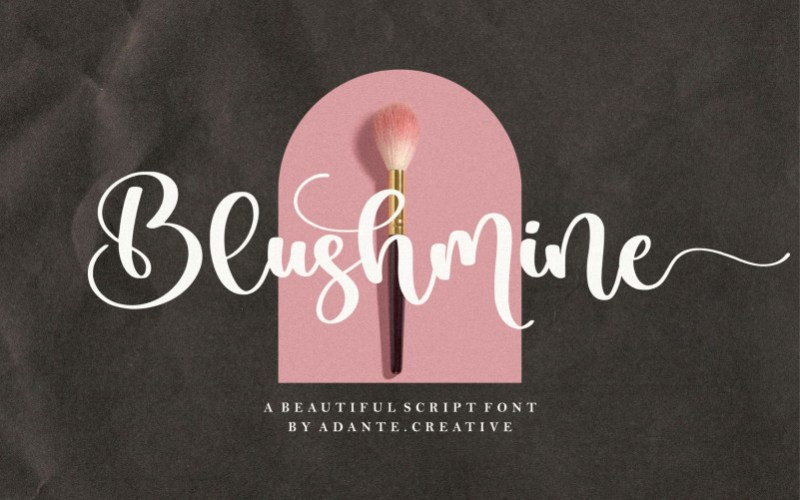 Blushmine Calligraphy Font