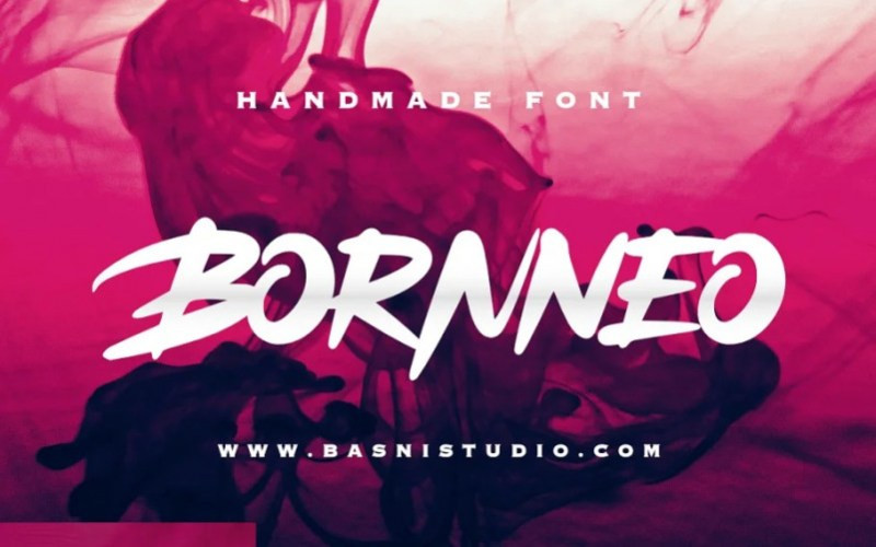 Bornneo Brush Font