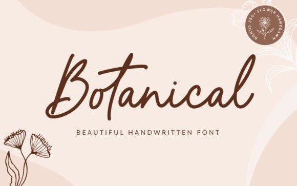 Botanical Handwritten Font