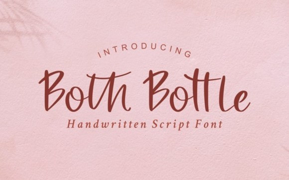 Both Bottle Handwritten Font