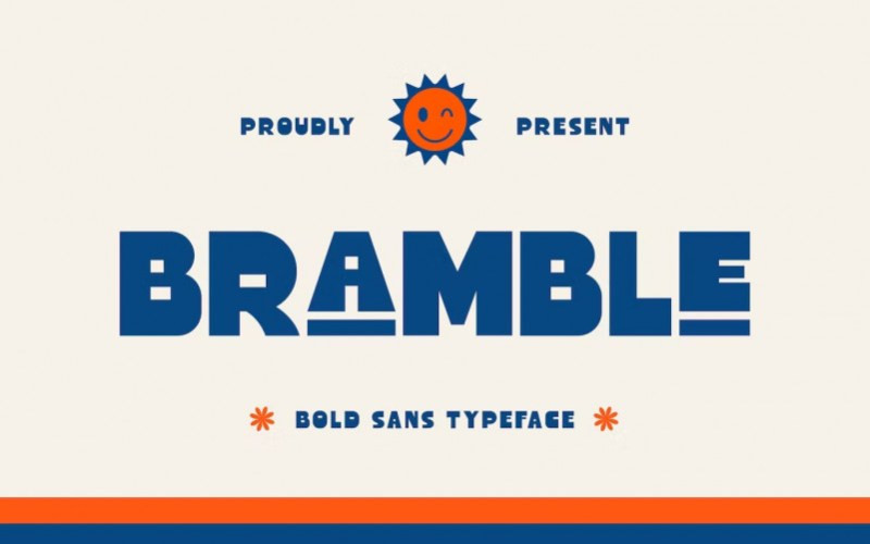 Bramble Display Font