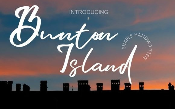 Bunton Island Handwritten Font