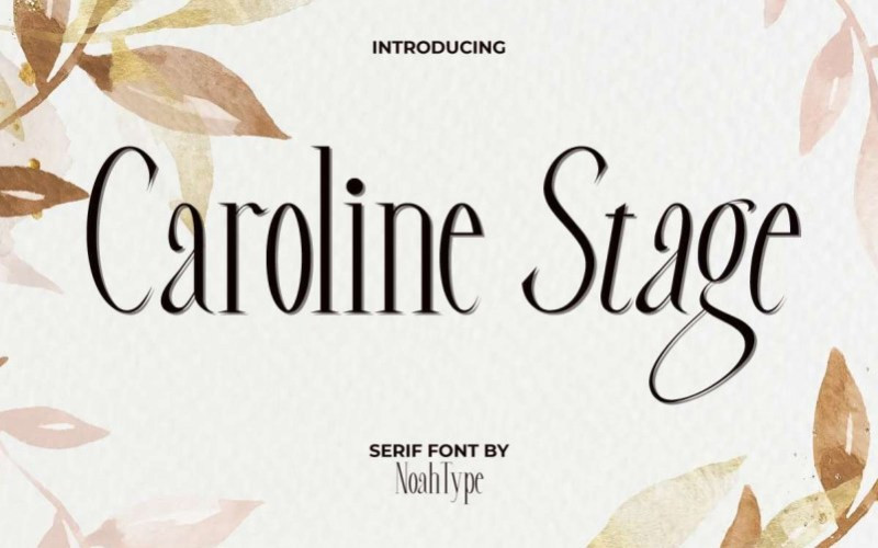 Caroline Stage Serif Font