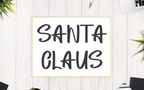 Christmas Carriage Brush Font