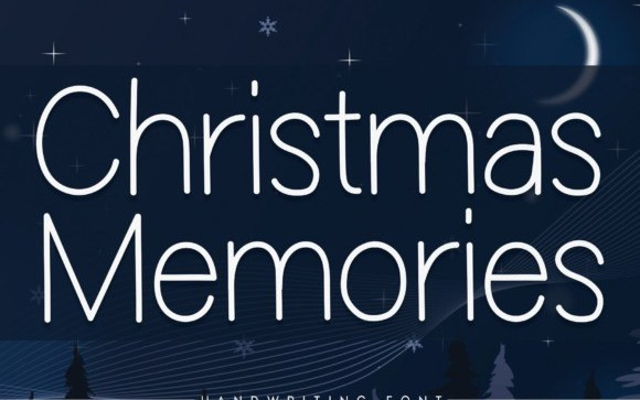 Christmas Memories Display Font