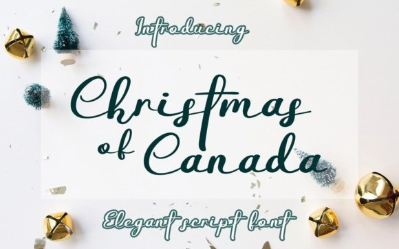 Christmas Of Canada Script Font