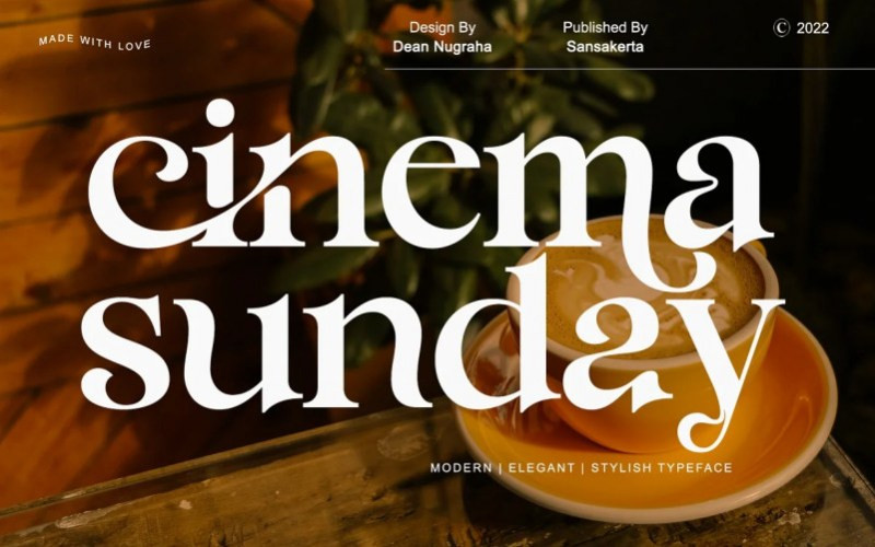 Cinema Sunday Serif Font