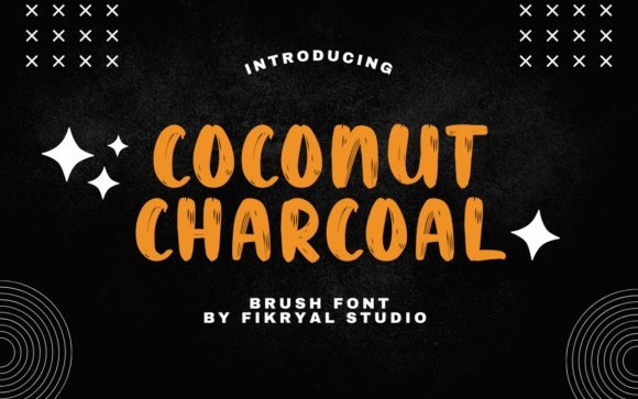 Coconut Charcoal Brush Font