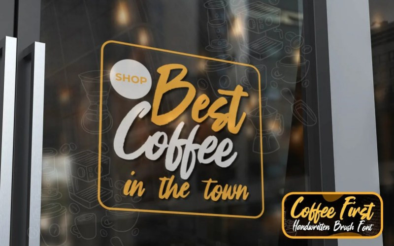 Coffee First Brush Font