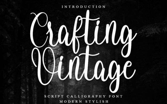 Crafting Vintage Script Font