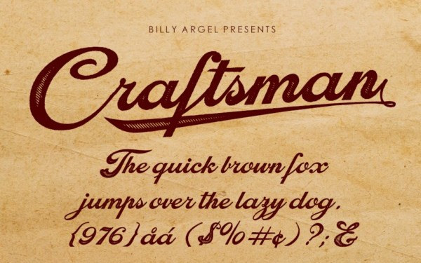 Craftsman Script Font