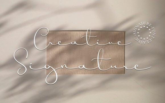 Creative Signature Font