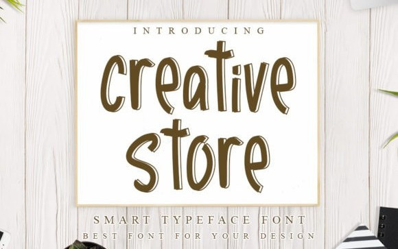 Creative Store Display Font