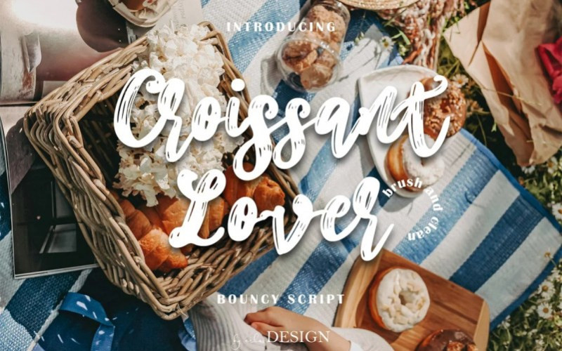 Croissant Lover Brush Font