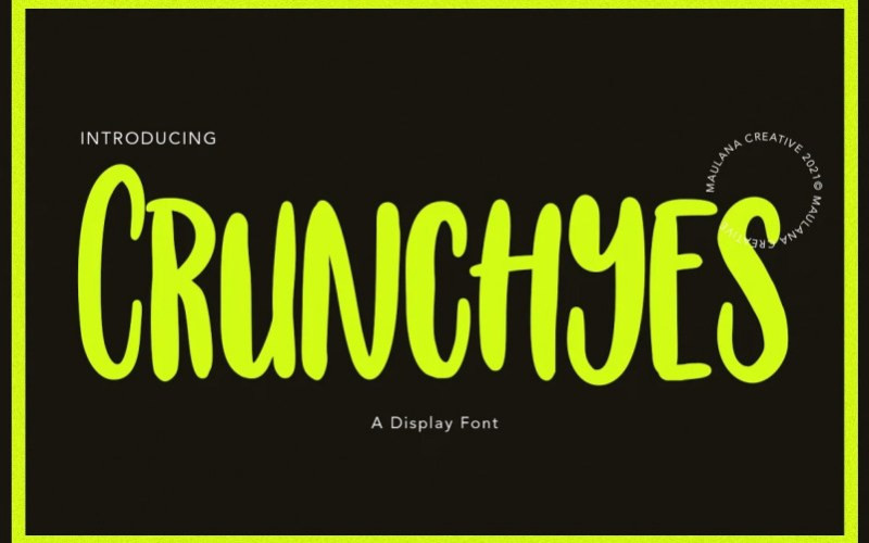 Crunchyes Brush Font