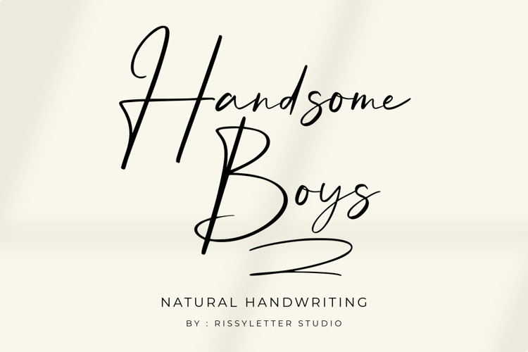 Handsome Boys Handwritten Font