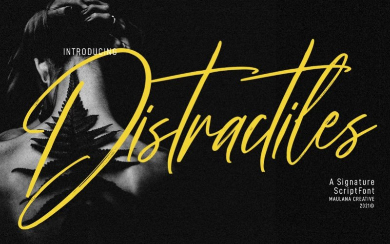 Distractiles Handwritten Font