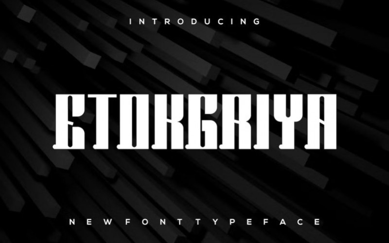 Etokgriya Display Font