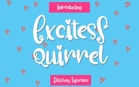 Excites Squirrell Script Font