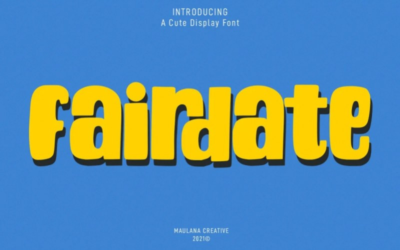 Fairdate Display Font