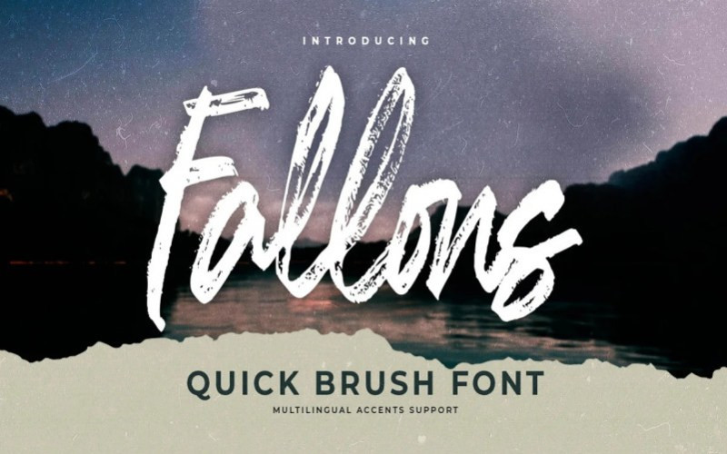 Fallons Brush Font