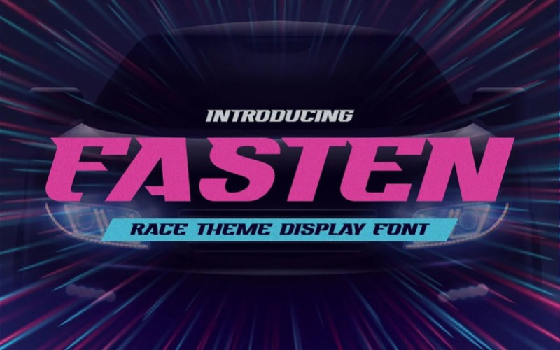 Fasten Display Font