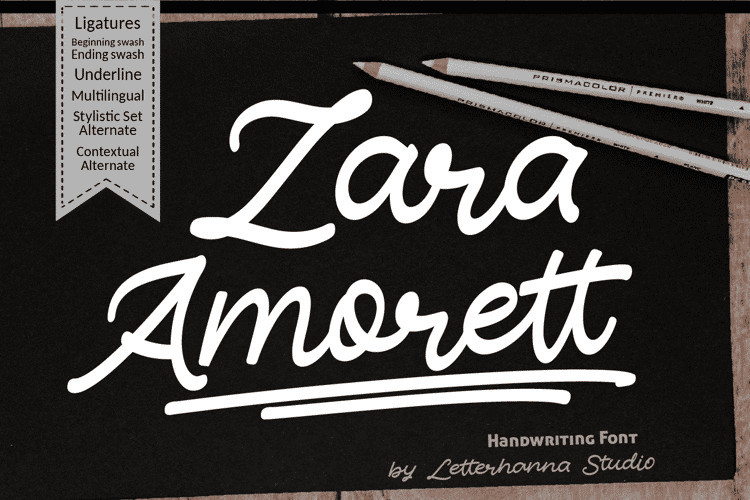 Zara Amorett Handwritten Font