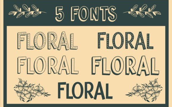 Floral Display Font