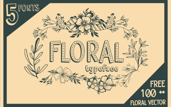 Floral Display Font