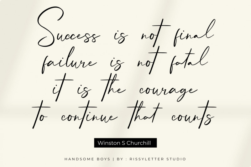 Handsome Boys Handwritten Font