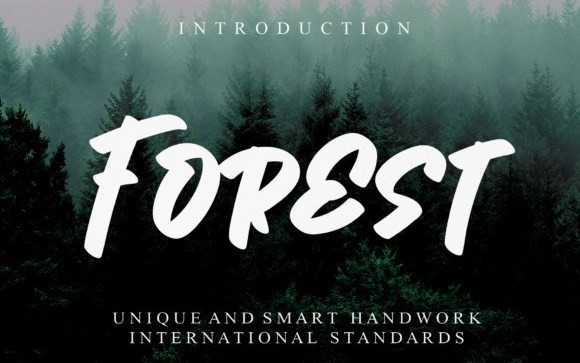 Forest Brush Font