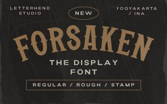 Forsaken Display Font