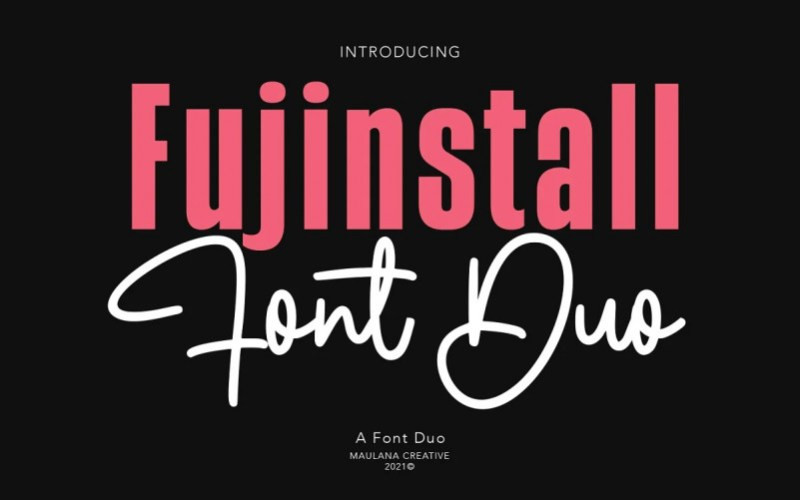 Fujinstall Handwritten Font