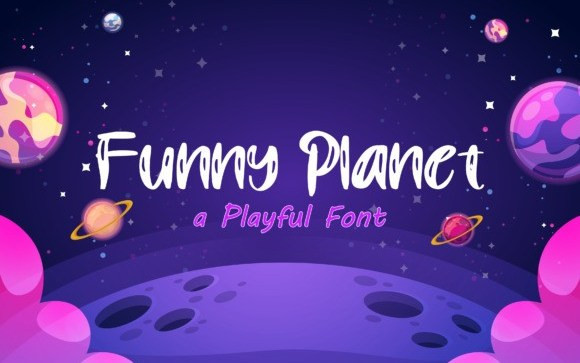 Funny Planet Display Font