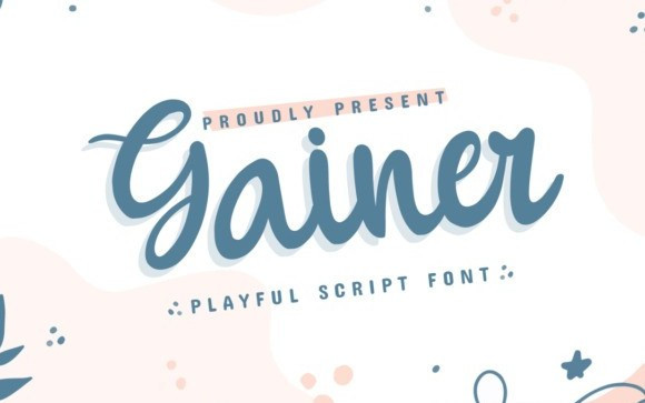 Gainer Script Font