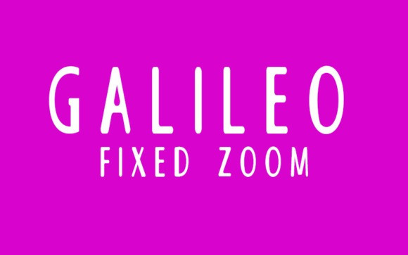 Galileo Fixed Zoom Display Font