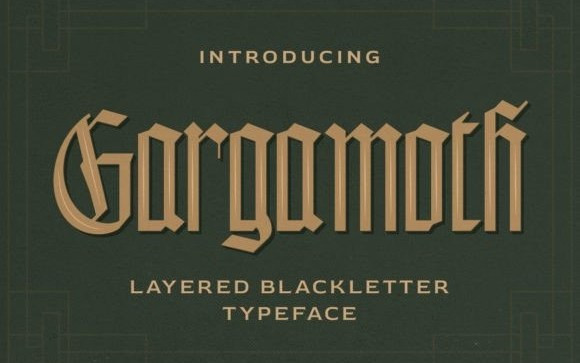 Gargamoth Blackletter Font