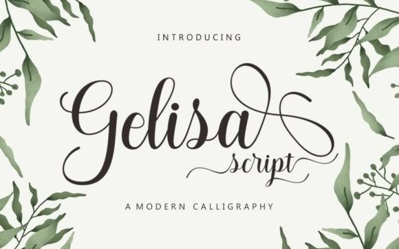 Gelisa Calligraphy Font