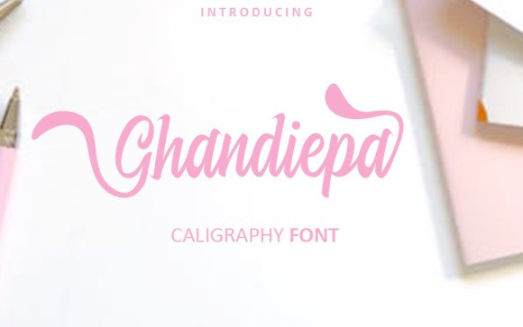 Ghandiepa Calligraphy Font